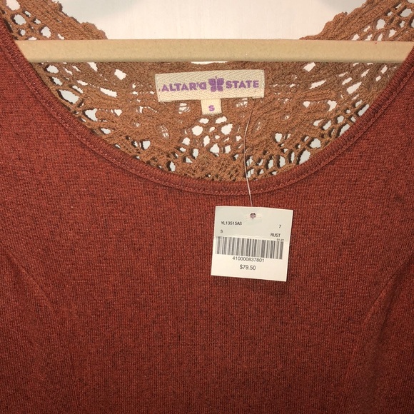 NWT Altar’d State Orange Long Dress - Picture 3 of 7